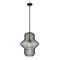 Z-Lite Orsay 1 Light Pendant, Matte Black & Clear 1941P15-MB - alternate 4